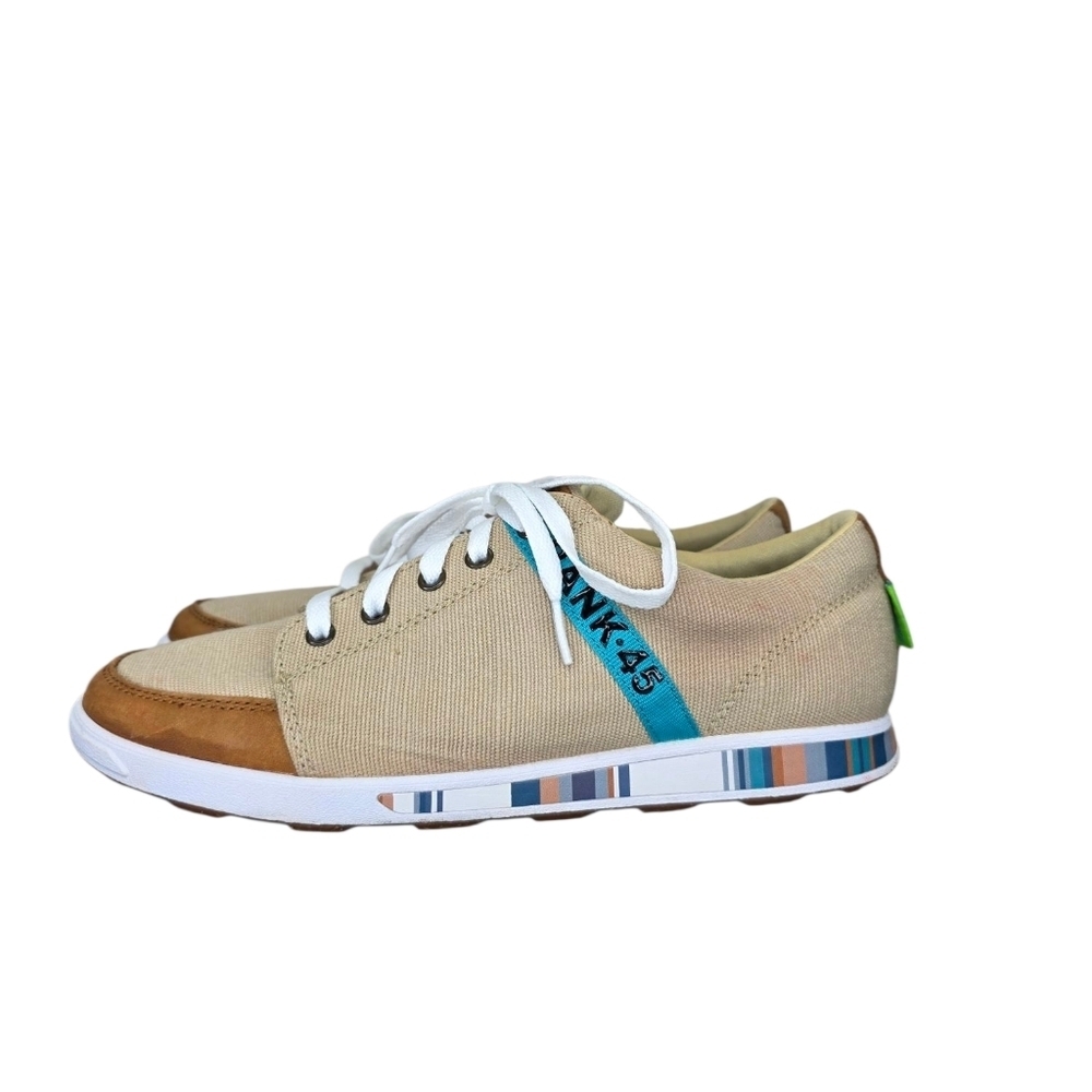 RANK 45 Women's Low Casual Shoes Round Toe Khaki Turqouise Size‎ 11M